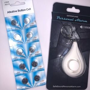 2 Personal alarm keychain  ( LOUD ) batteries ;)